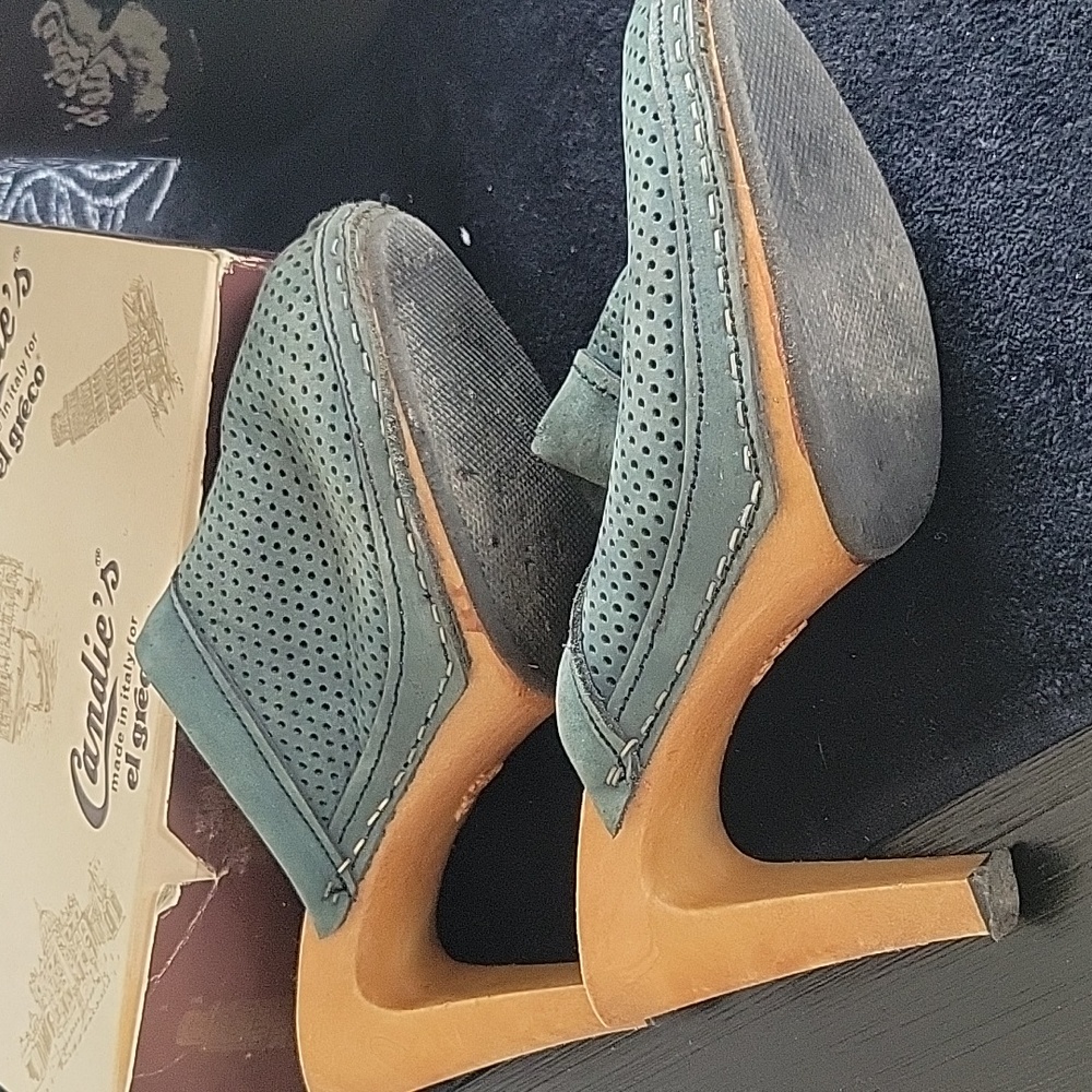 Candie's for el greco Clogs, Blue, 8, Vintage. - Picture 5 of 8